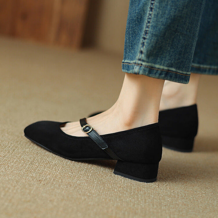 Womens Suede Heels Classic Fit
