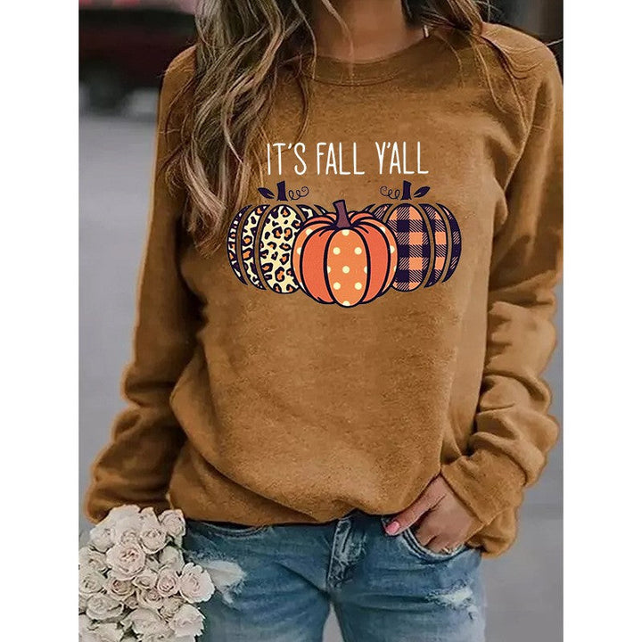 Womens Sweatshirt Cotton Graphic Relaxed Fit