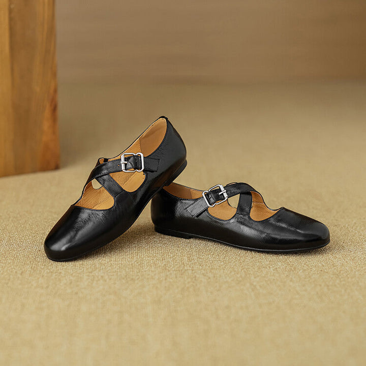 Womens Genuine Leather Shoes Classic Fit