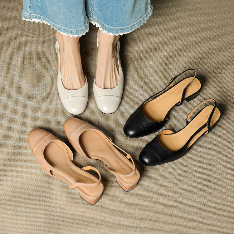 Womens Genuine Leather Pumps Classic Fit