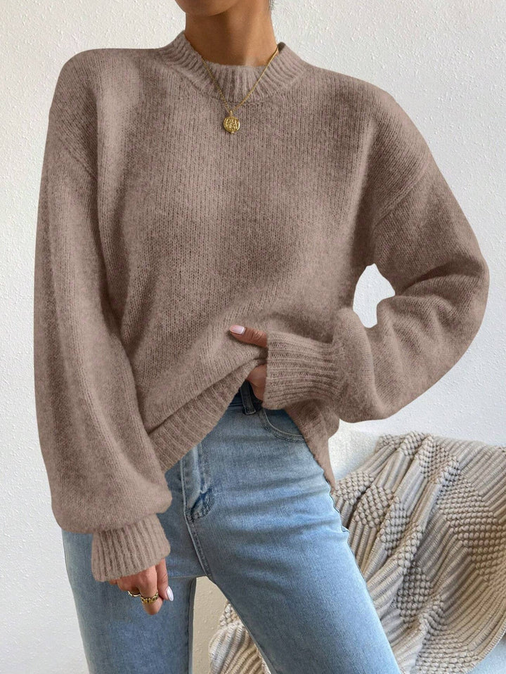 Womens Casual Crew Neck Sweater Comfortable Fit