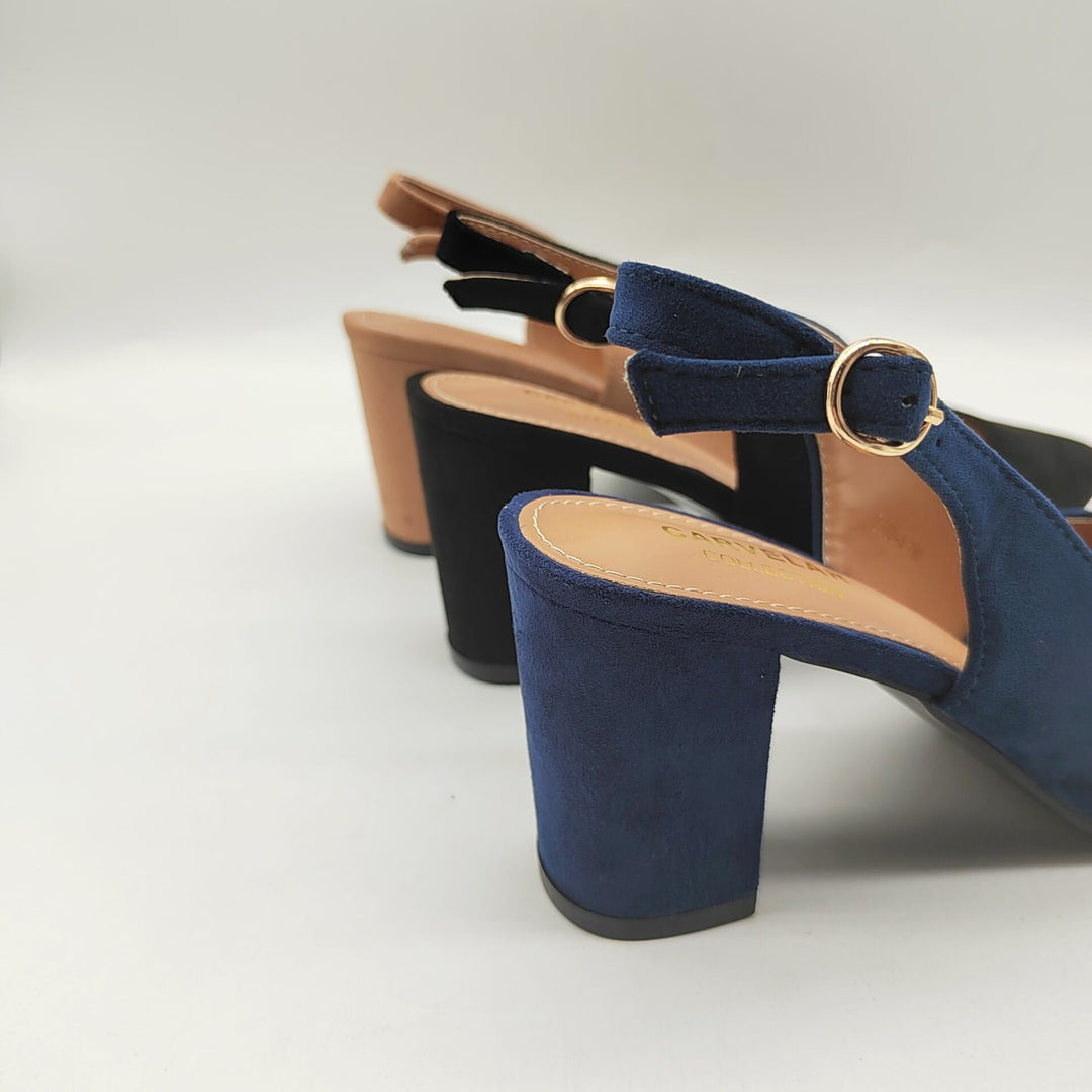 Womens Heeled Shoes Leather Pointed Toe