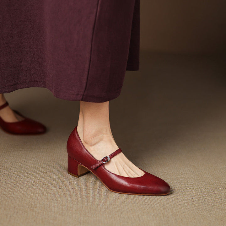 Womens Pumps Genuine Leather Classic Fit