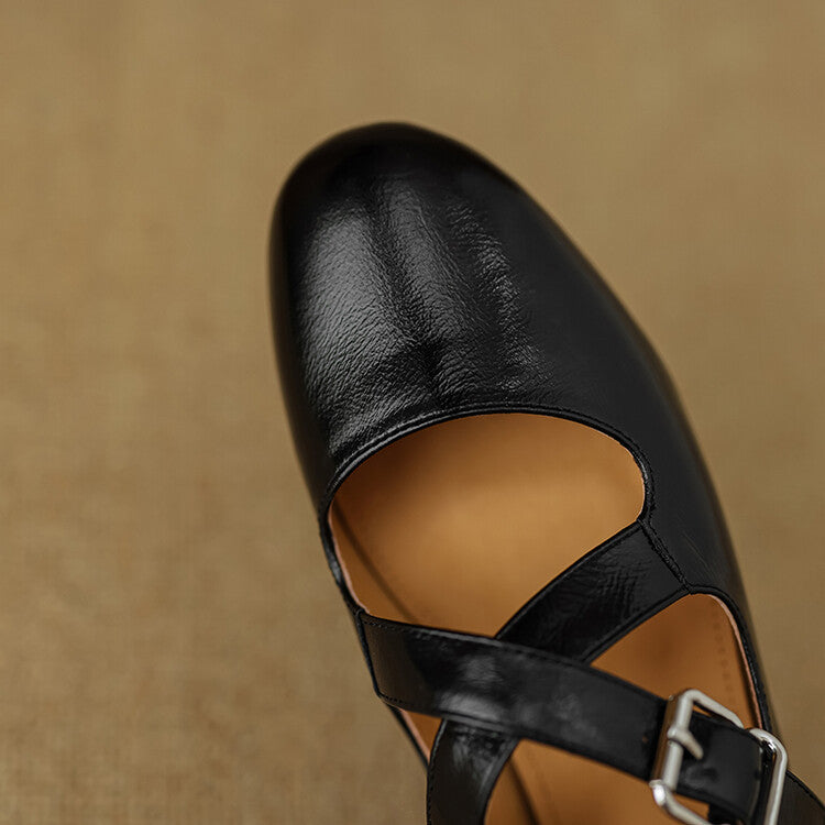 Womens Genuine Leather Shoes Classic Fit