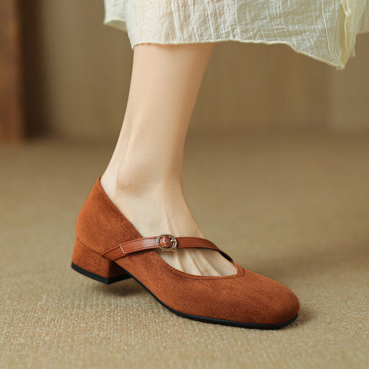Womens Suede Heels Classic Fit