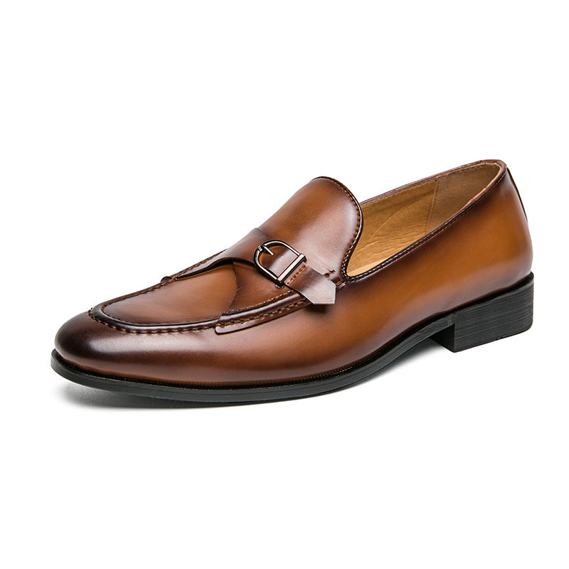 Mens Leather Loafers Classic Slip-On