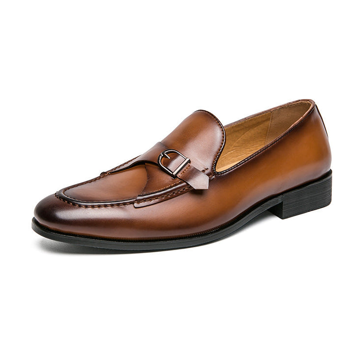 Mens Leather Loafers Classic Slip-On