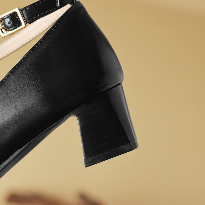 Womens Leather Heels Classic Fit