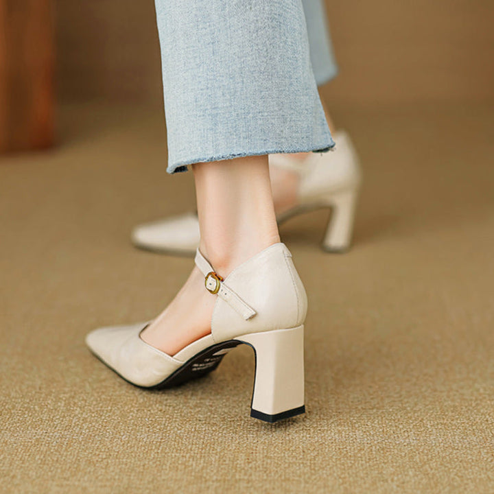 Womens Heels Genuine Leather Classic Fit