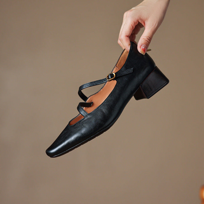 Womens Heels Genuine Leather Classic Fit
