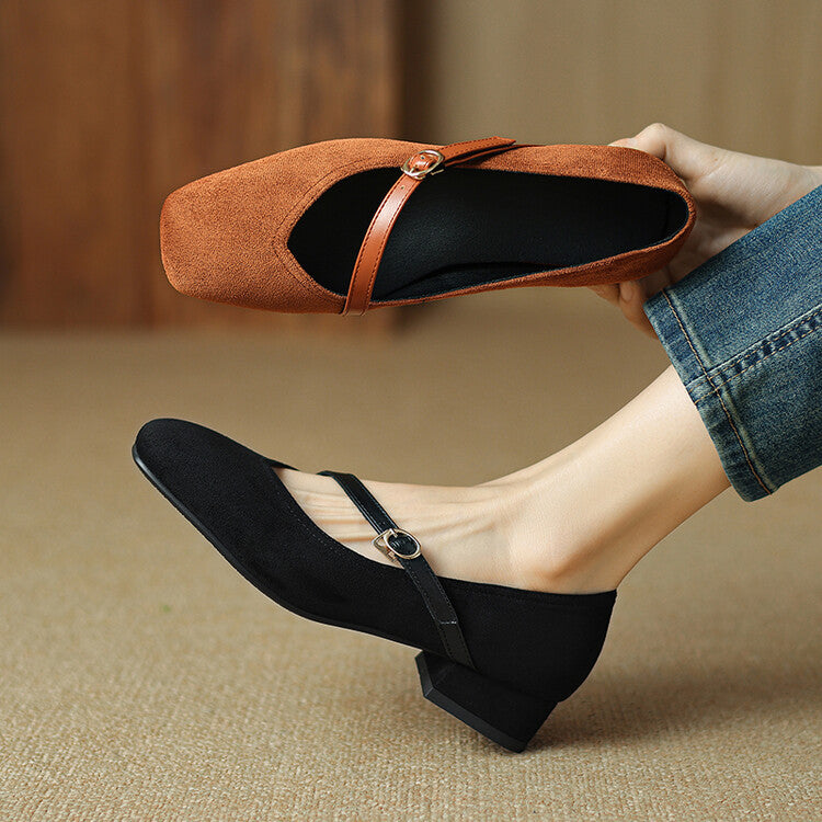 Womens Suede Heels Classic Fit