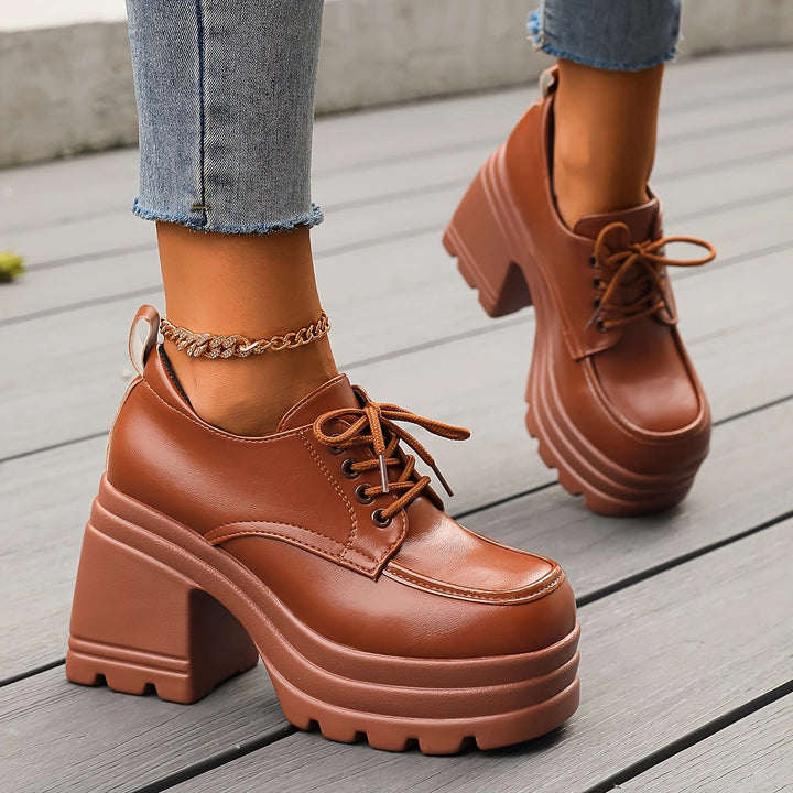 Womens Platform Shoes with Elevated Sole - BritishMode