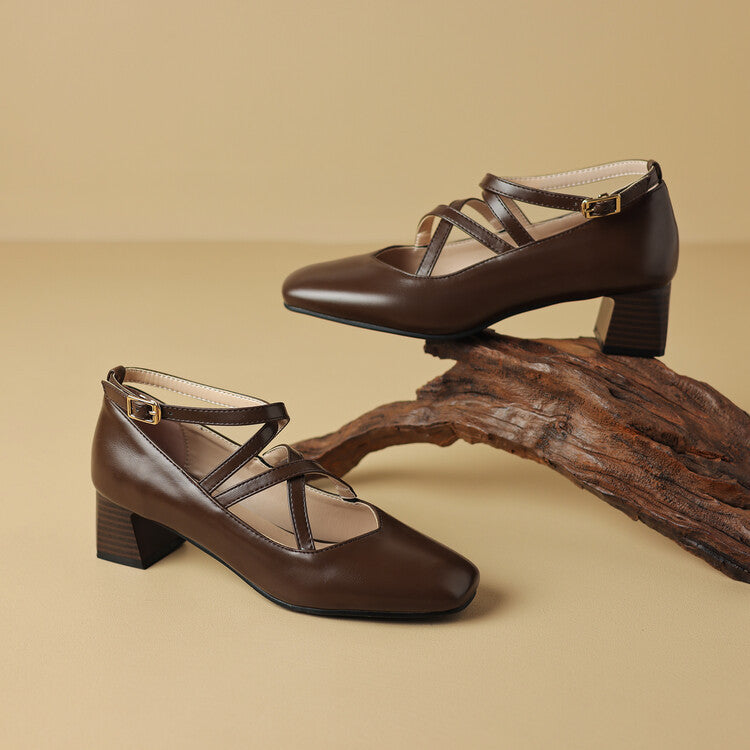 Womens Leather Heels Classic Fit