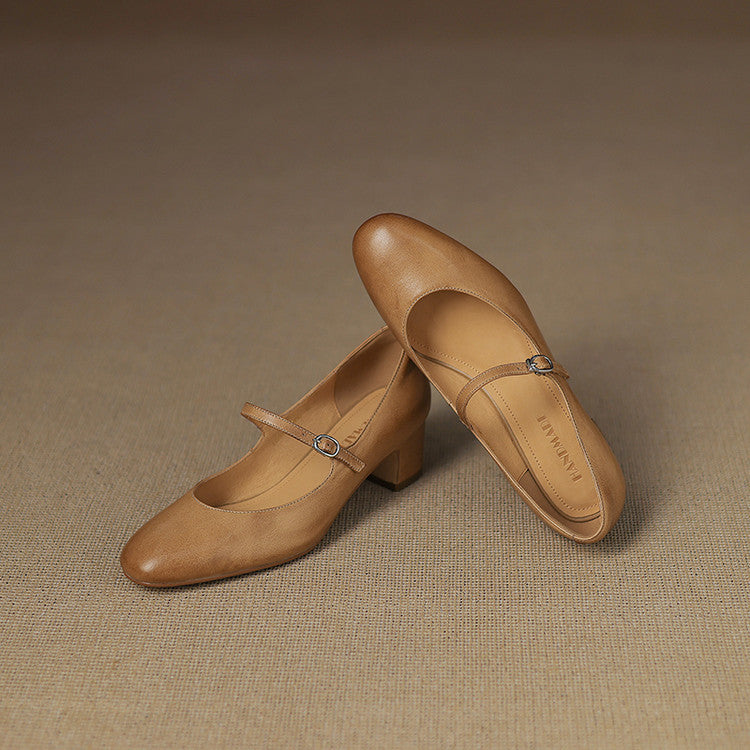 Womens Pumps Genuine Leather Classic Fit