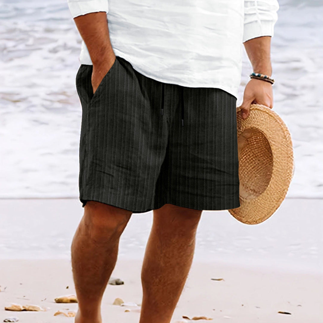 Unisex Shorts Elastic Waistband Comfortable Fit with Pockets