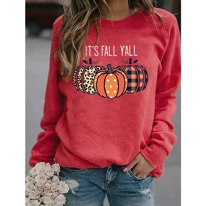 Womens Sweatshirt Cotton Graphic Relaxed Fit