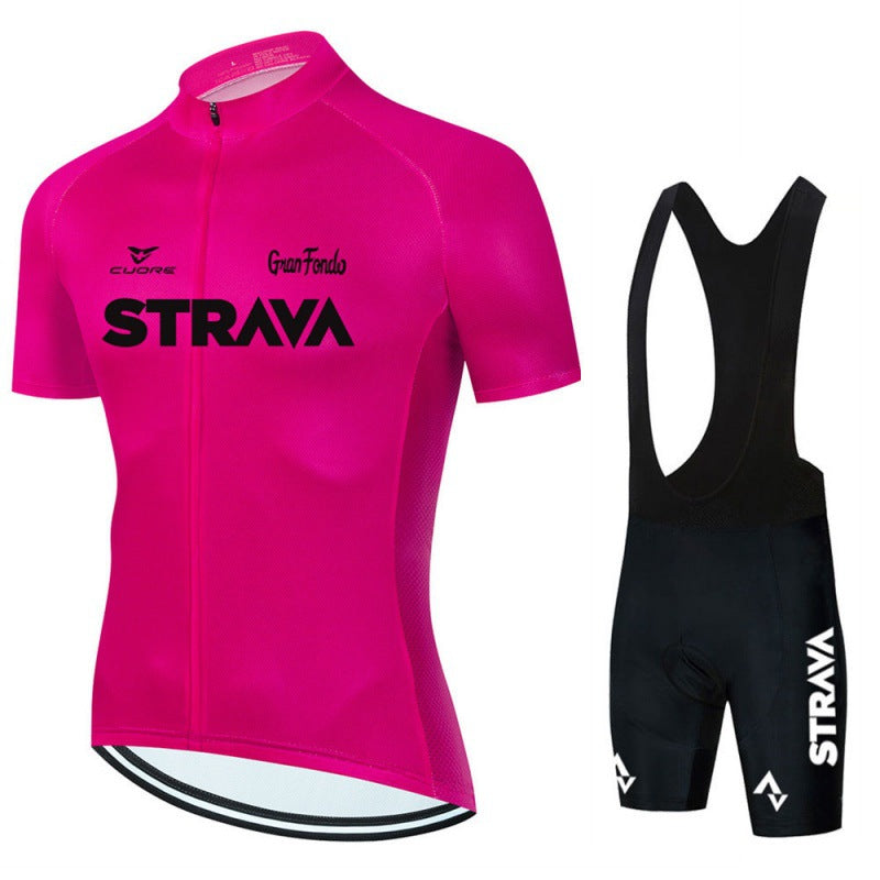 Mens Cycling Kit Breathable Jersey and Bib Shorts Performance Fit