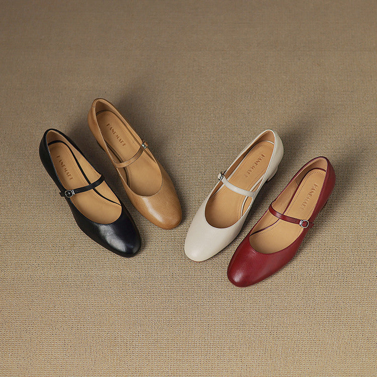 Womens Pumps Genuine Leather Classic Fit