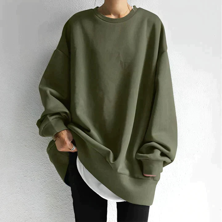 Womens Oversized Pullover Sweater Cozy Knit