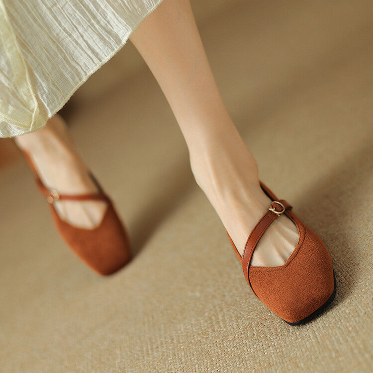 Womens Suede Heels Classic Fit