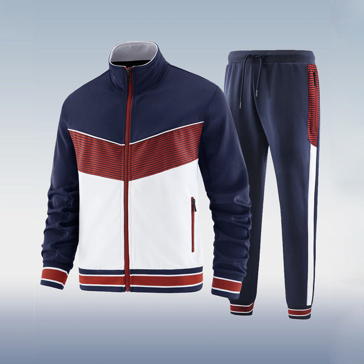 Mens Fitness Tracksuit Slim Fit Sporty Design