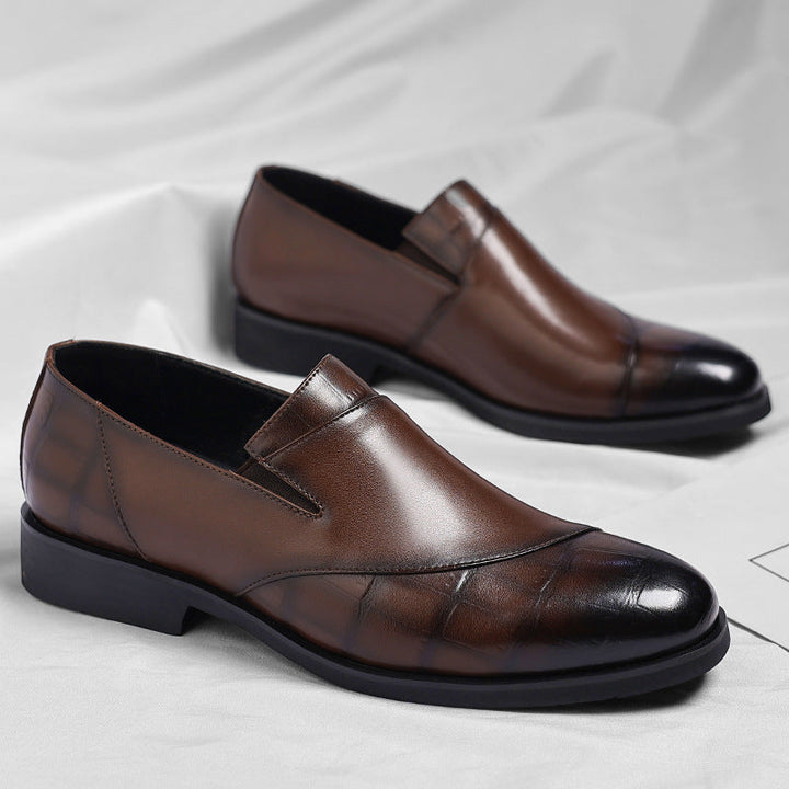 Womens Leather Loafers with Lurex Detail
