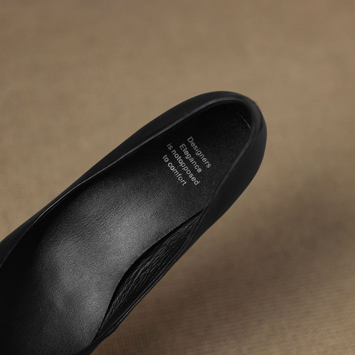 Womens Genuine Leather Flats Slip-On Style