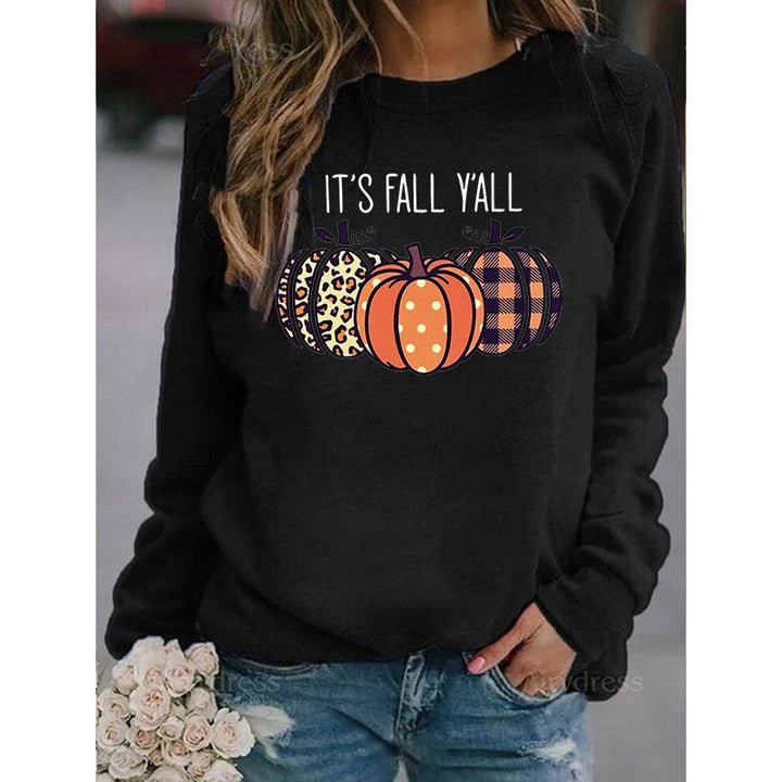 Womens Sweatshirt Cotton Graphic Relaxed Fit