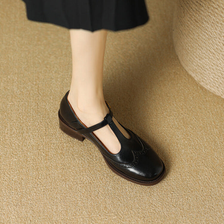 Womens Genuine Leather Shoes Classic Fit