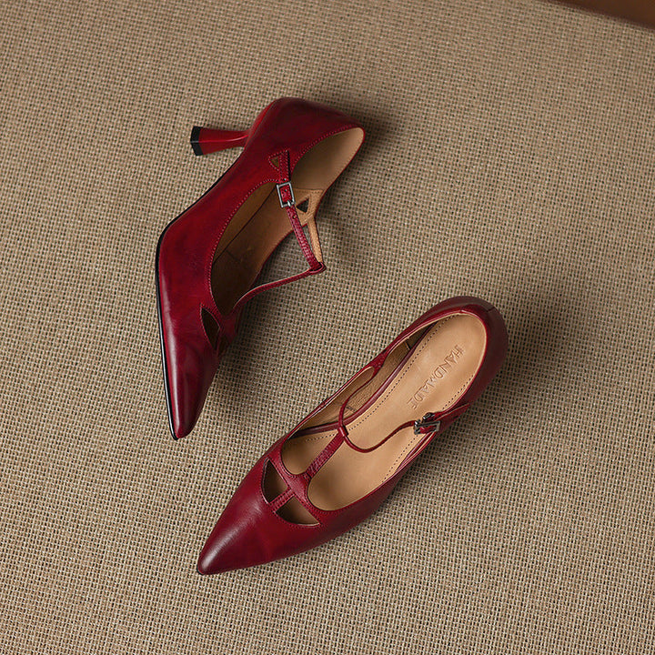 Womens Pumps Genuine Leather Classic Fit