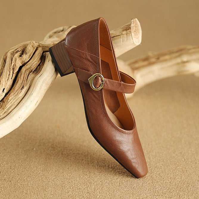 Womens Heels Genuine Leather Classic Fit