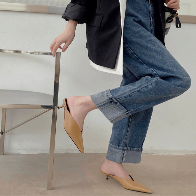 Womens Slip-On Mules Comfortable Casual