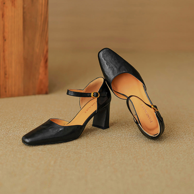 Womens Heels Genuine Leather Classic Fit