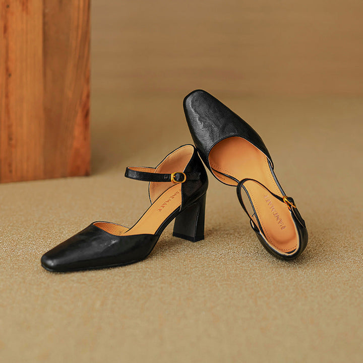 Womens Heels Genuine Leather Classic Fit