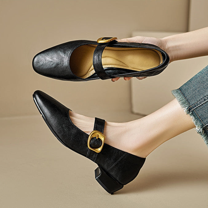 Womens Pumps Genuine Leather Classic Fit