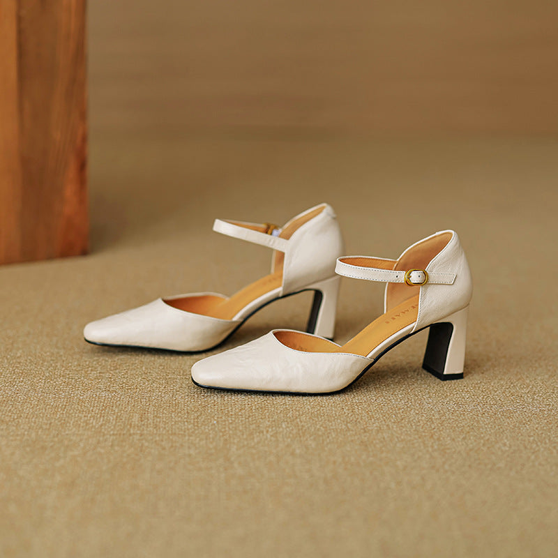 Womens Heels Genuine Leather Classic Fit