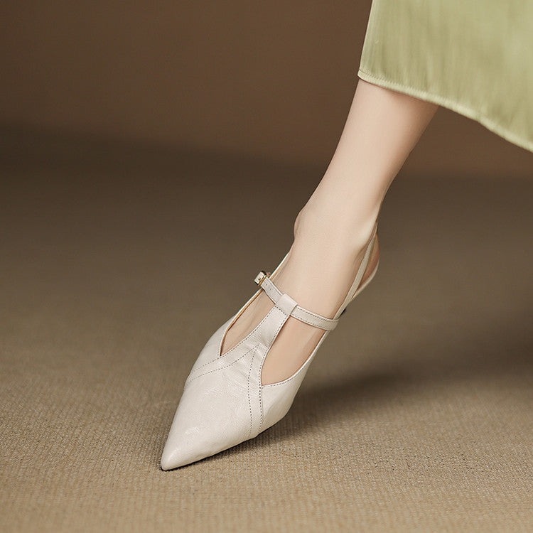 Womens Heels Genuine Leather Classic Fit