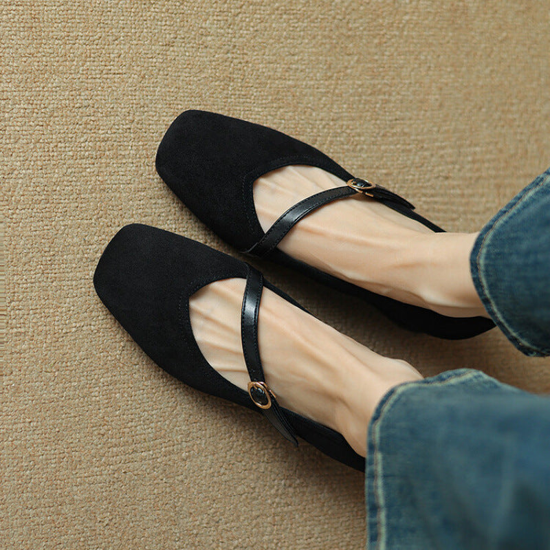 Womens Suede Heels Classic Fit