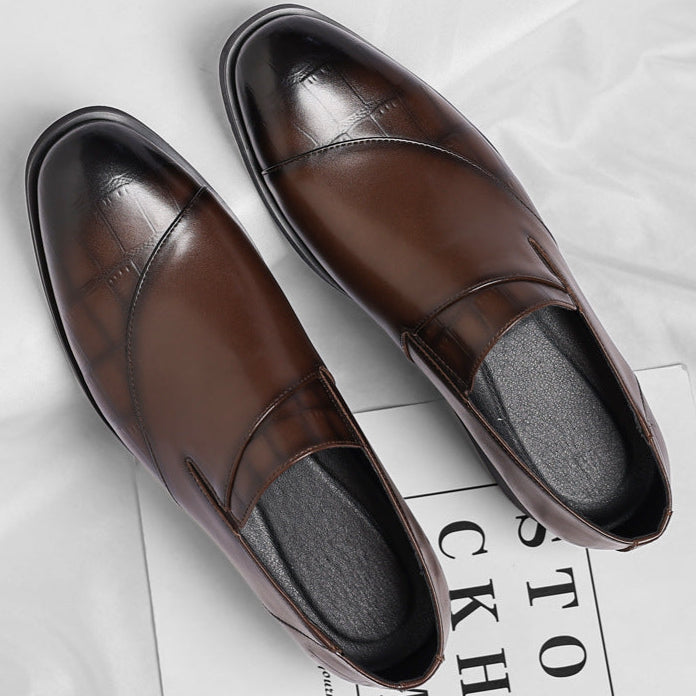 Womens Leather Loafers with Lurex Detail