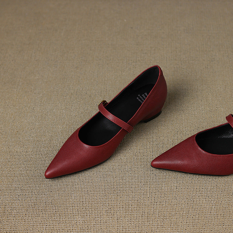 Womens Heels Genuine Leather Classic Fit