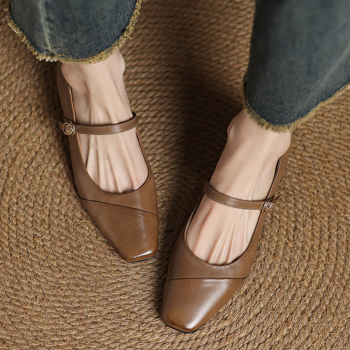 Womens Heels Genuine Leather Classic Fit