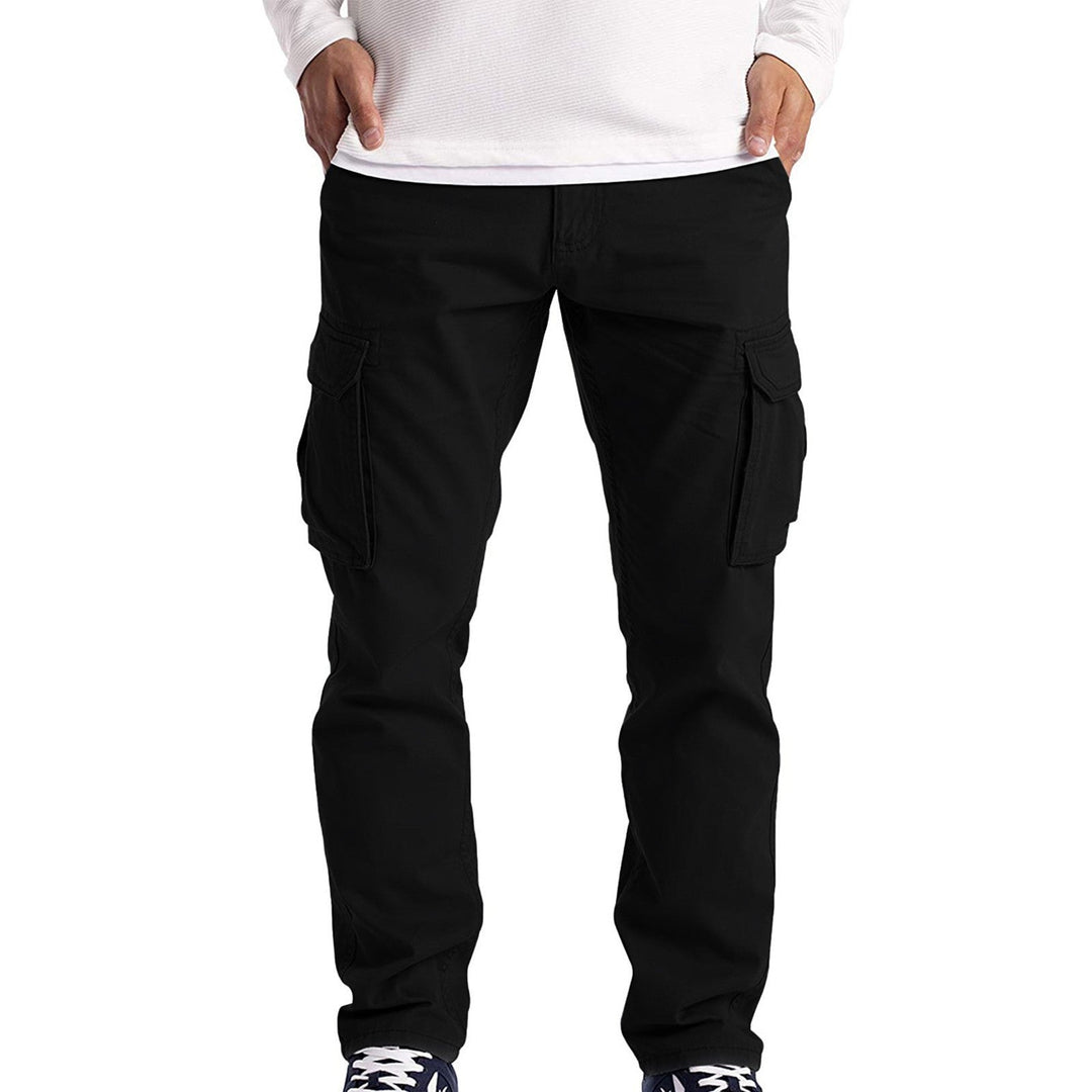 Mens Cargo Trousers Cotton -Stretch Relaxed Fit