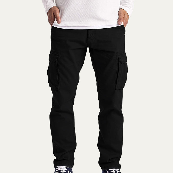 Mens Cargo Pants Relaxed Fit with Utility Flap Pockets