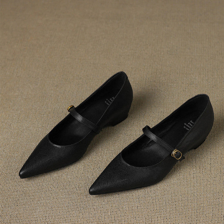 Womens Heels Genuine Leather Classic Fit