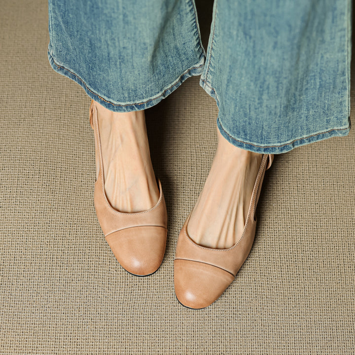Womens Genuine Leather Pumps Classic Fit