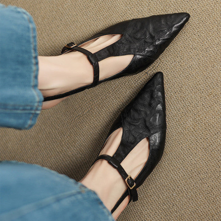 Womens Heels Genuine Leather Classic Fit