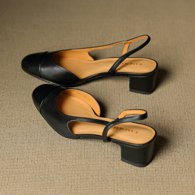 Womens Genuine Leather Pumps Classic Fit