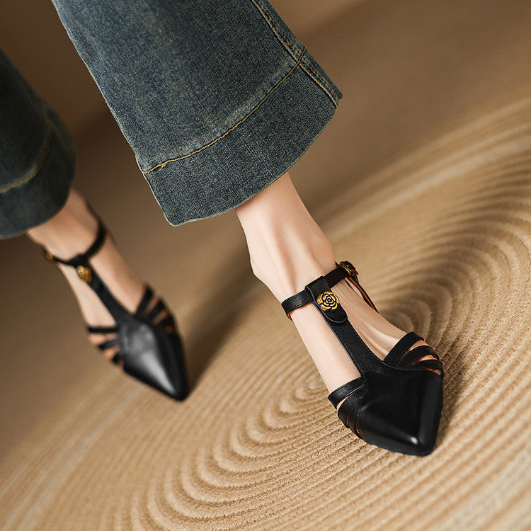 Womens Heels Genuine Leather Classic Fit