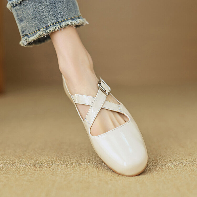 Womens Genuine Leather Shoes Classic Fit