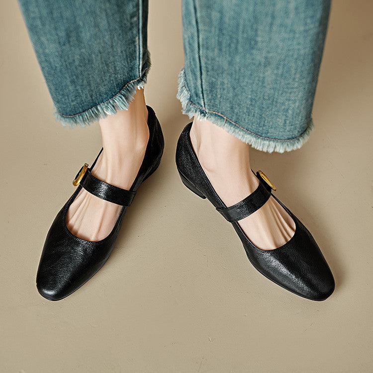 Womens Pumps Genuine Leather Classic Fit